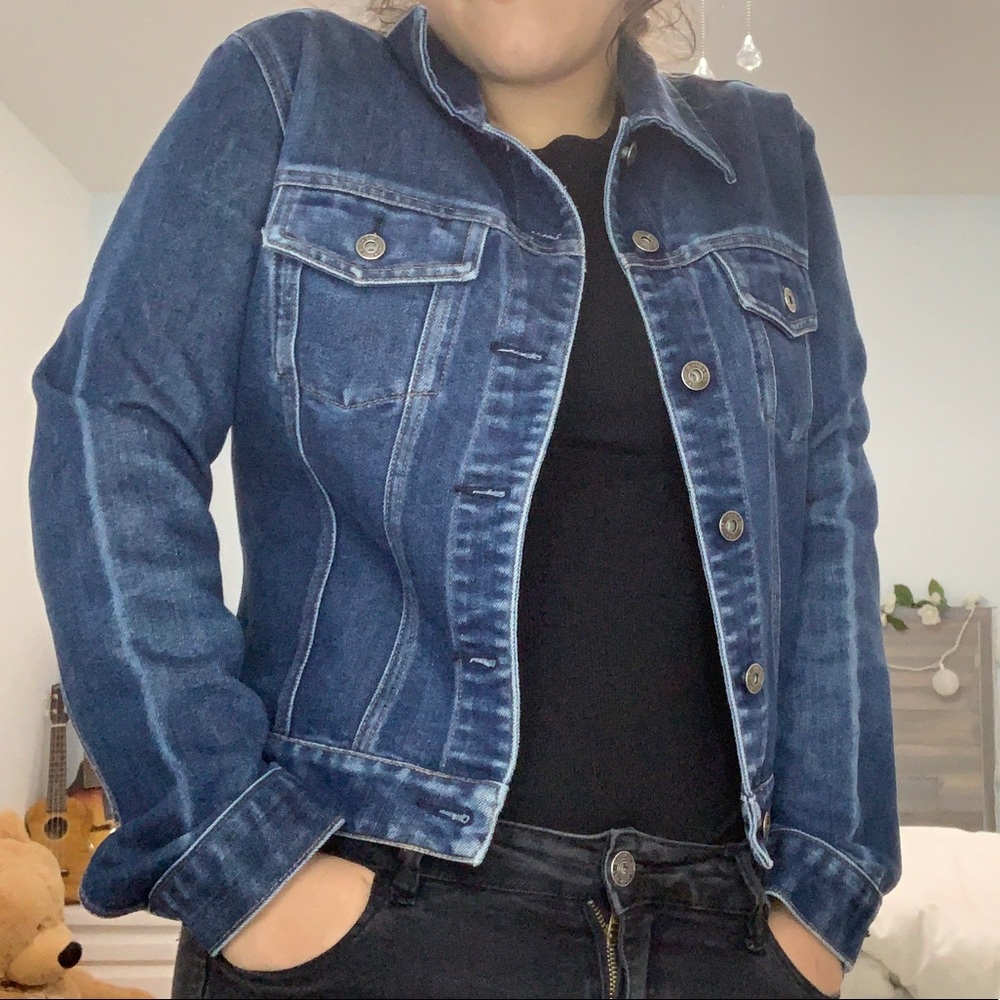 Dark washed Real denim/jean jacket